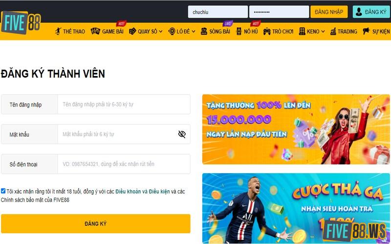 Tham gia bắn cá ở nhà cái Five88
